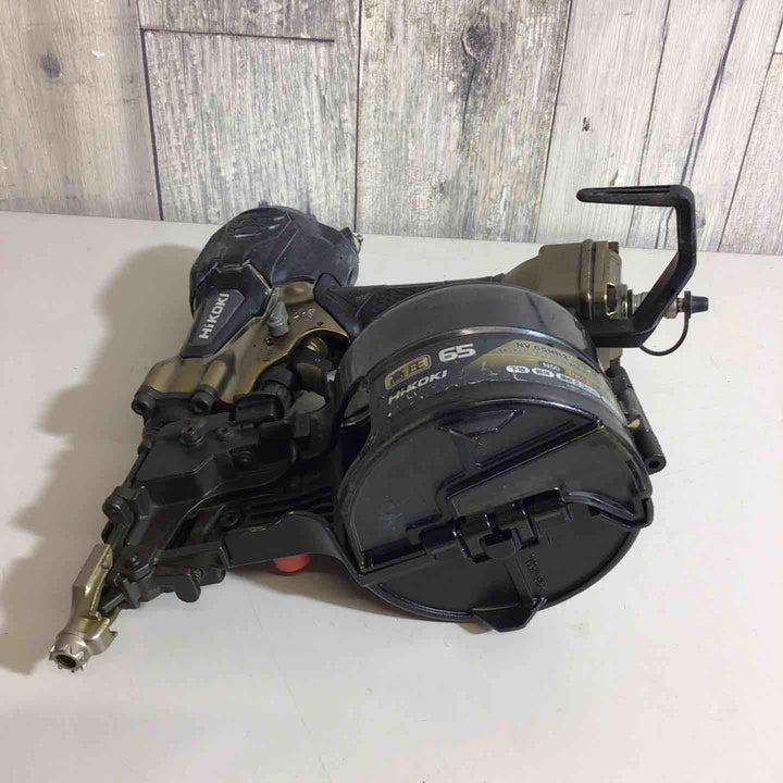★ハイコーキ(HIKOKI ※旧:日立工機) 高圧エア釘打ち機 NV65HR2(N) エアダスタボタン欠品 本体のみ【戸田店】