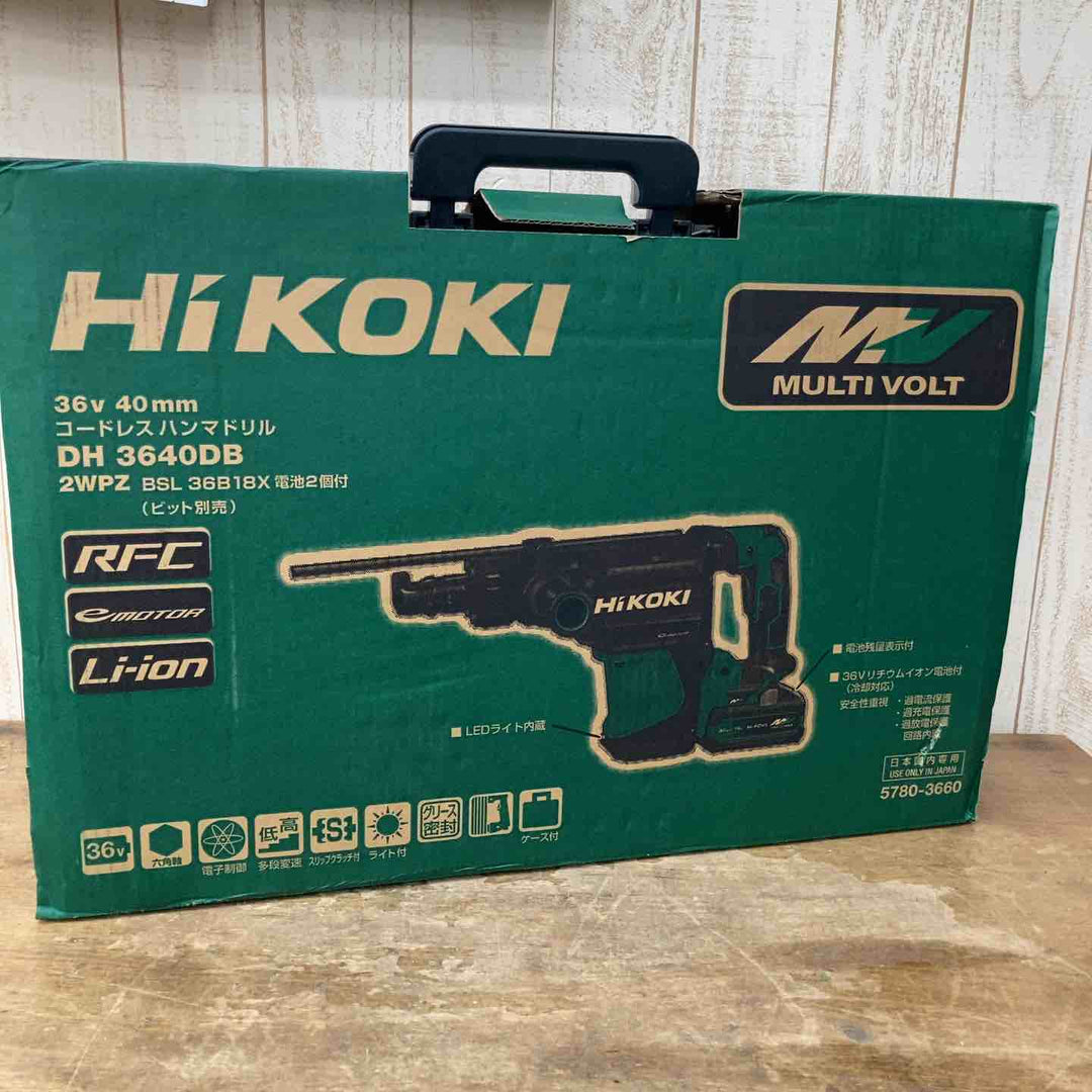 ★ハイコーキ(HIKOKI ※旧:日立工機) コードレスハンマドリル DH3640DB(2WPZ)【柏店】