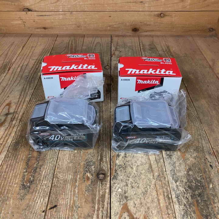 マキタ(makita) リチウムイオンバッテリー 40Vmax/4.0Ah BL4040 計2点【所沢店】