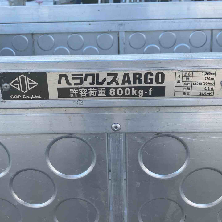 【店頭受取り限定】◇ヘラクレス ARGO/アルゴ折りたたみ 軽量らくらくパレット台車 HCアルゴ【八潮店】