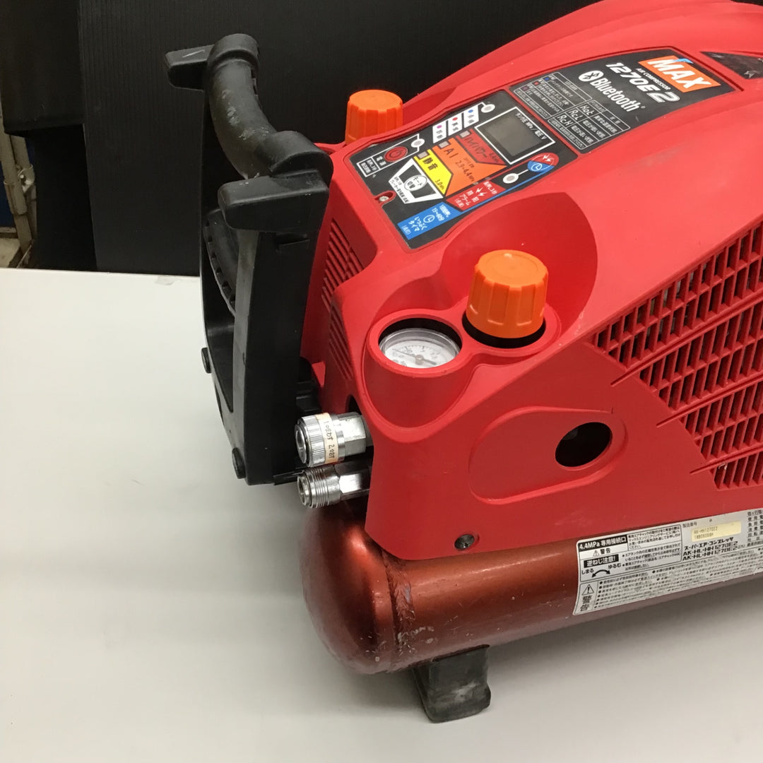 【中古品】★マックス MAX エアコンプレッサー AK-HH1270E2_レッド【戸田店】