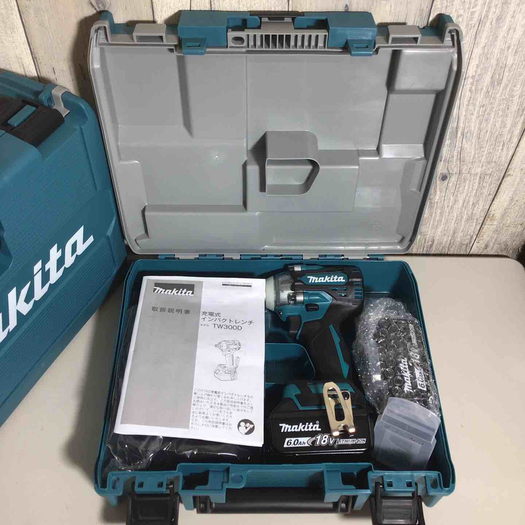 【未使用品】 マキタ makita コードレス インパクトレンチ TW300DRGX 2台 バッテリー&充電器付 フルセット 純正 充電式 18V 【戸田店】