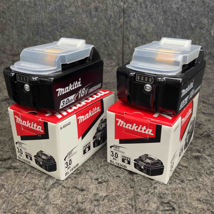 マキタ(makita) リチウムイオンバッテリー 18V/3.0Ah BL1830B まとめ 計2点【鴻巣店】