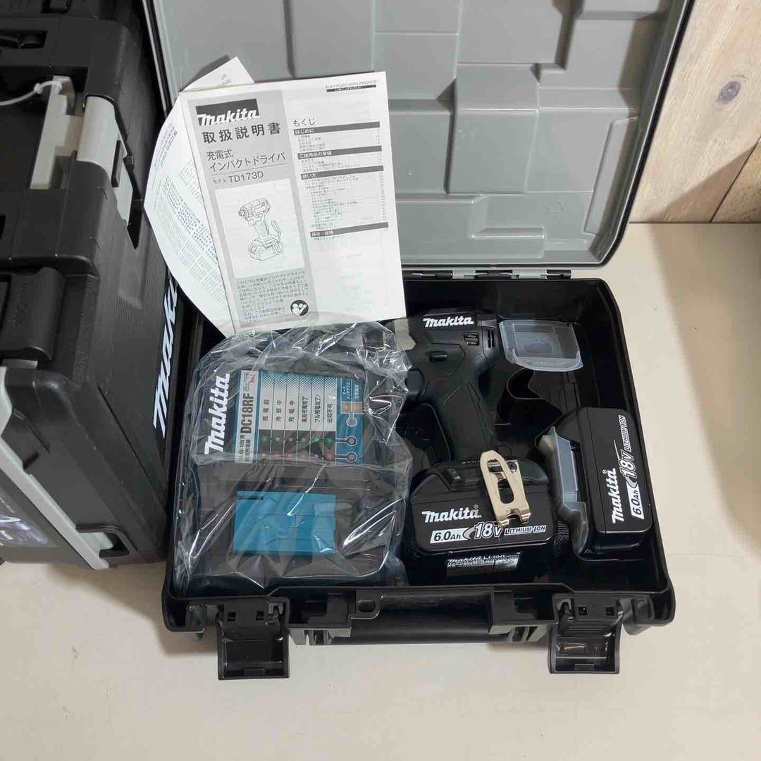 【未使用品】マキタ(makita) コードレスインパクトドライバー TD173DRGXB ブラック 黒 5台セット【戸田店】