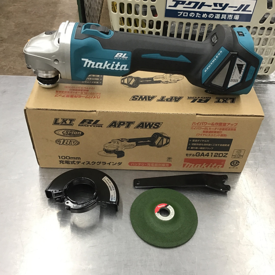 ★マキタ(makita) 100mmコードレスディスクグラインダ GA412DZ【所沢店】