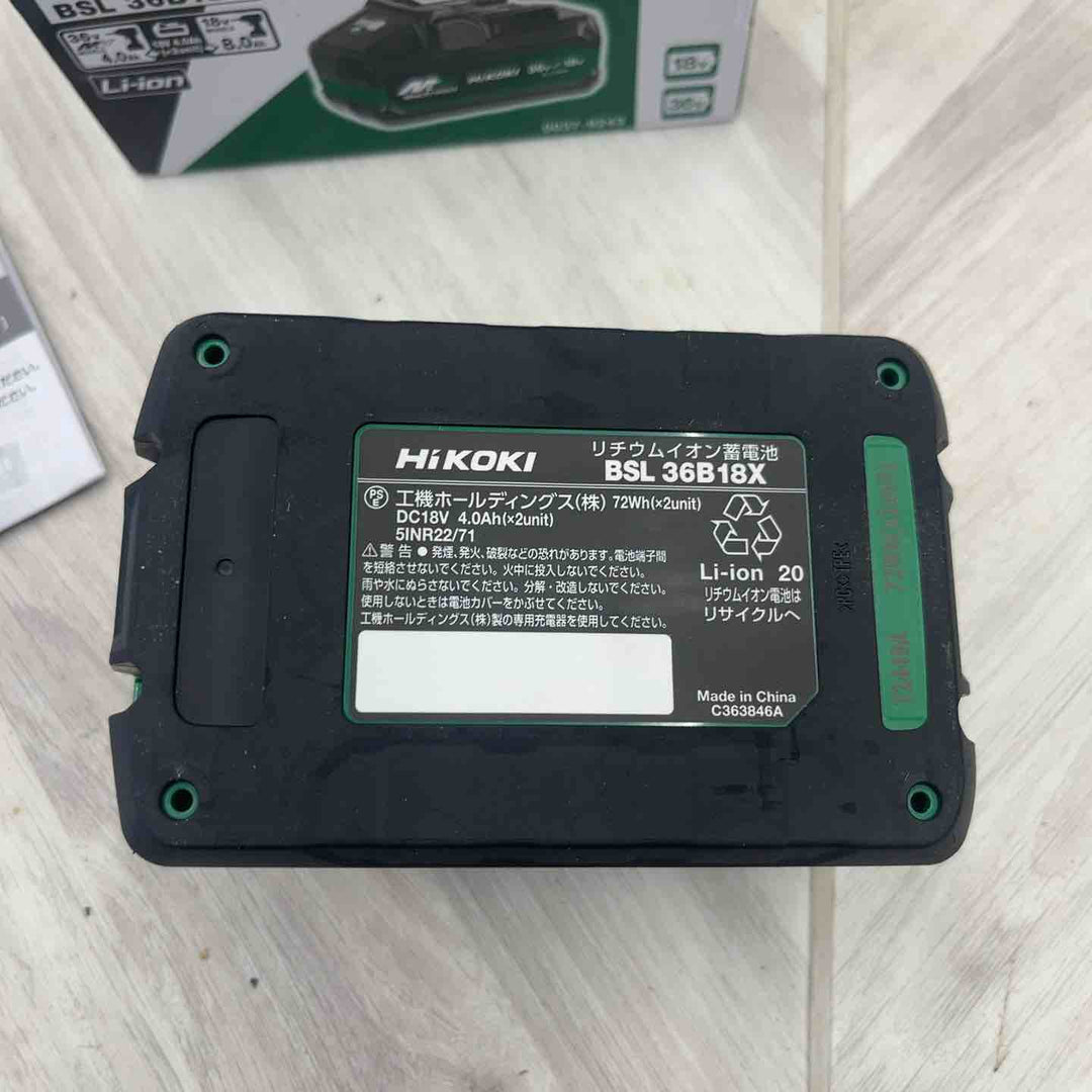 ★ハイコーキ(HIKOKI ※旧:日立工機) リチウムイオンバッテリー 36V/4.0Ah BSL36B18X【越谷店】