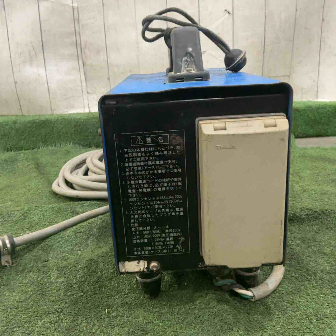 シブヤ ダイモトランス 200V→100V 15RCD【川口店】