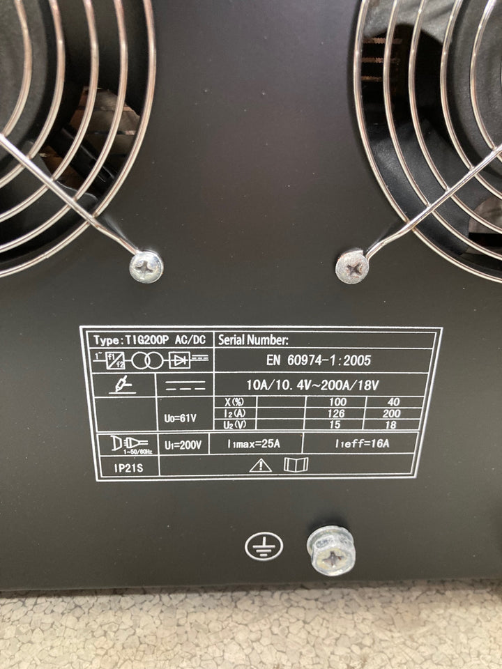 【JUBA/ジューバ】TIG溶接機 TIG200P AC/DC 直流 交流 インバーター 200V 50/60Hz ステンレス溶接 アルミ溶接【八潮店】