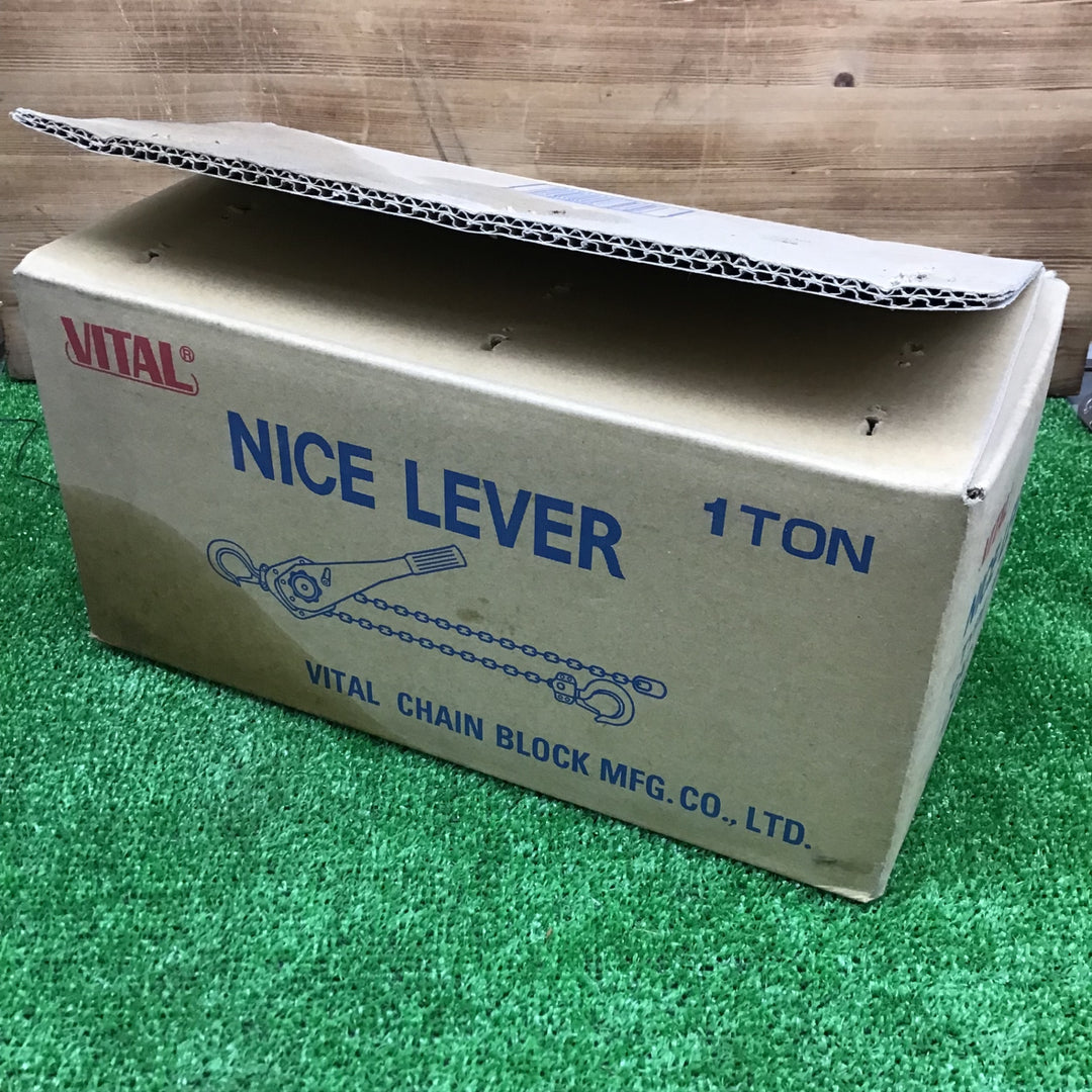 【中古美品・現状品】 バイタル工業 レバーホイスト ナイスレバー(NR2) NR2-10 1t×1.5m 【鴻巣店】