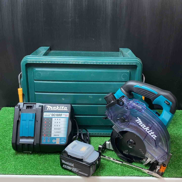 【美品】★マキタ(makita) コードレス防じん丸のこ KS513DRGX 18V6.0Ahバッテリー1個(充電2回) 代用ケース【岩槻店】