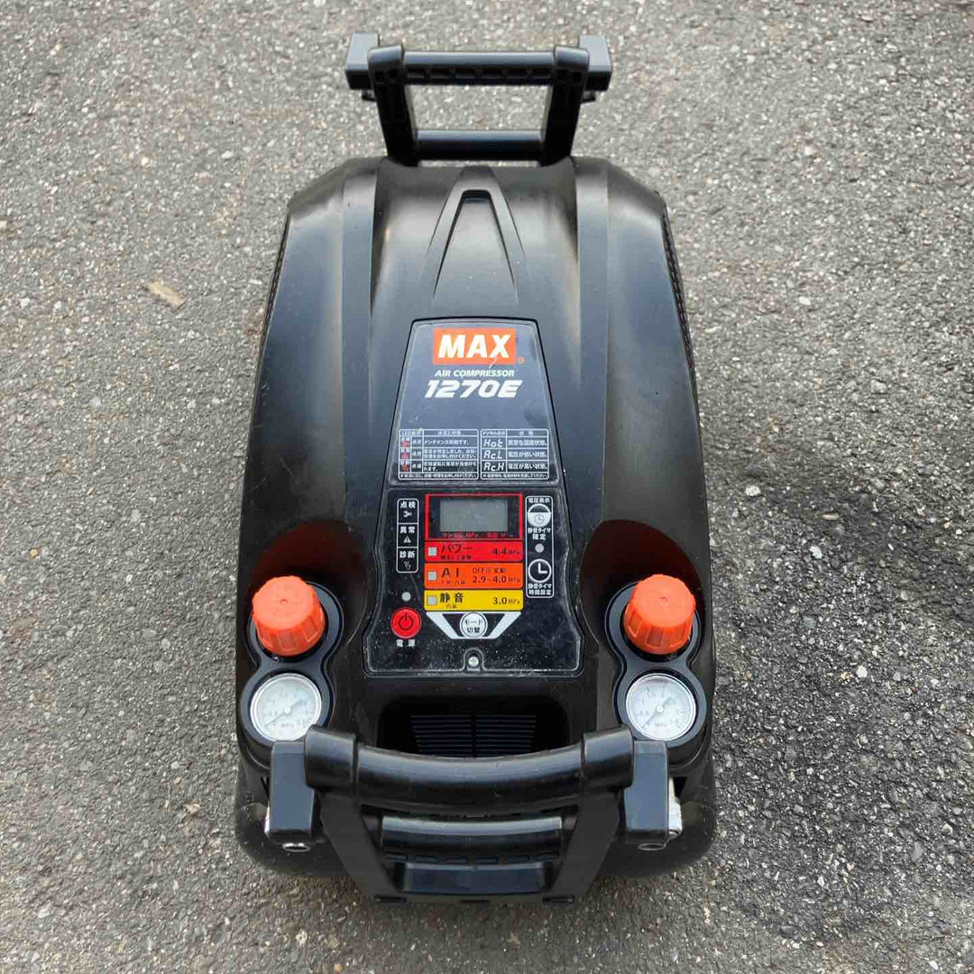 【中古品】 マックス/MAX エアコンプレッサー・AK-HH1270E_ブラック 【桶川店】