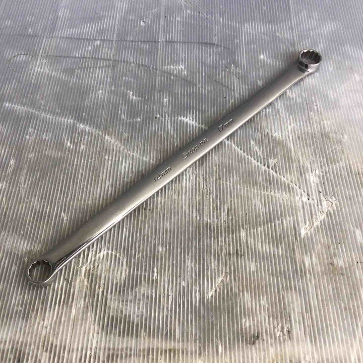 スナップオン ストレートメガネレンチ 0° オフセットヘッド 12ポイント ロングハンドル サイズ:14-17mm 【並行輸入】 XDHFM1417【草加店】