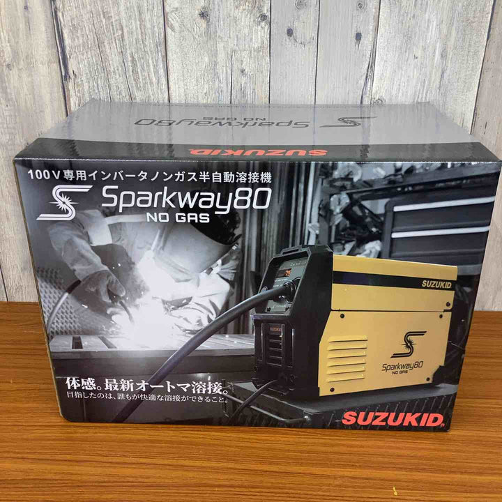 【未使用品】◇スズキッド SUZUKID インバータ式100Vノンガス半自動溶接機 SSW-80 Sparkway80 スパークウェイ80【八潮店】