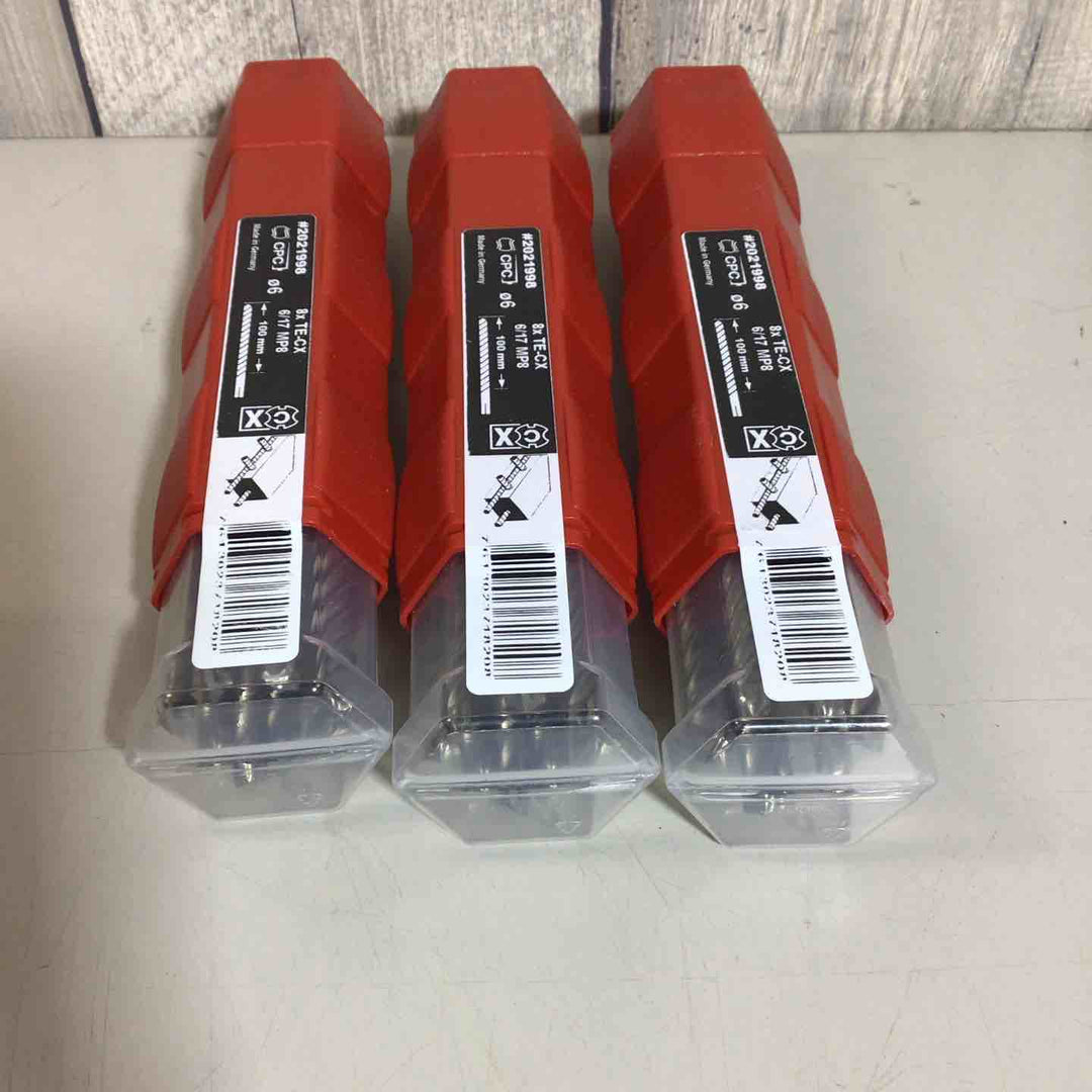 【未使用品】　HILTI ヒルティ ドリルビット TE-CX 6/17 MP8(マルチパック８本入り) SDSプラス 3個 【戸田店】