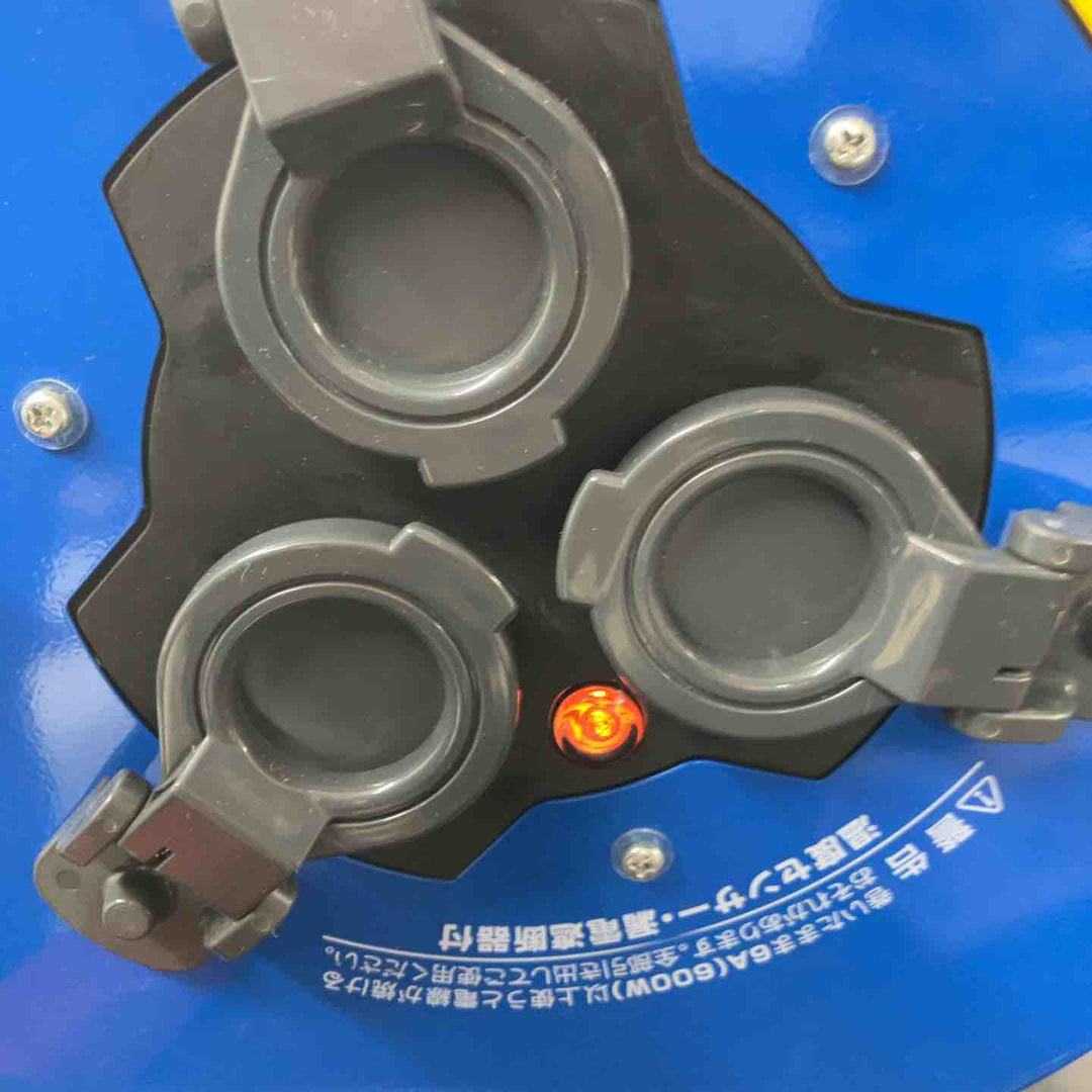 ◇ハタヤ (HATAYA) コードリール 屋外用 (防雨型) 100V型 コード30m  コンセント3個  段積みフラットリール DBN-30KBF【鴻巣店】