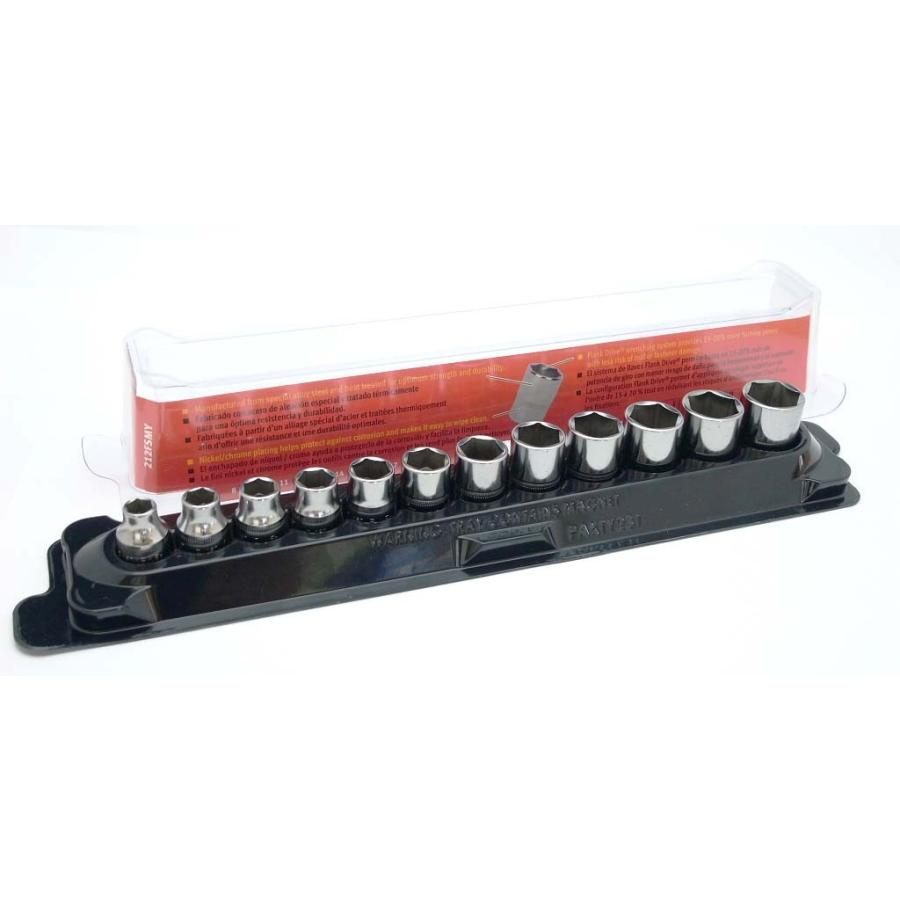 スナップオン/Snap-on 3/8sq シャローソケットセット 12pcs 212FSMY 8mm～19mm 6ポイント 【桶川店】
