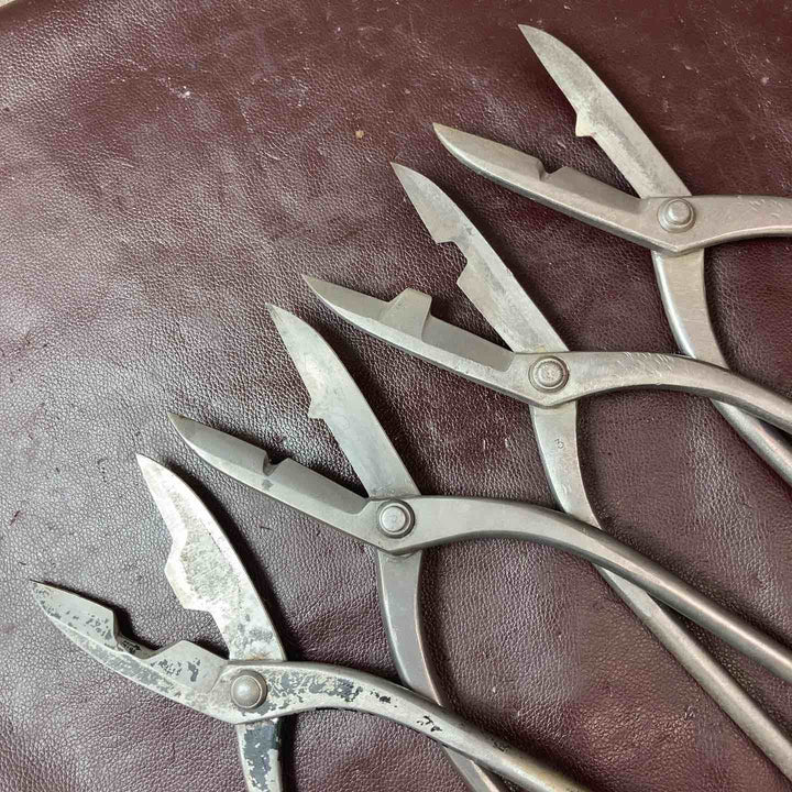 【中古品】盛光等板金バサミ 全長約350mm・刃部約105mm 栄光・喜光・京利光 計4本セット【東大和店】