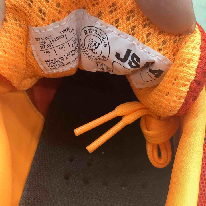 ◇[アシックスワーキング] 安全靴/作業靴 ウィンジョブ CP212 AC JSAA A種先芯 耐滑ソール fuzeGEL搭載 メンズ エレクトリックレッド/オレンジポップ 27.0 cm 3E【越谷店】