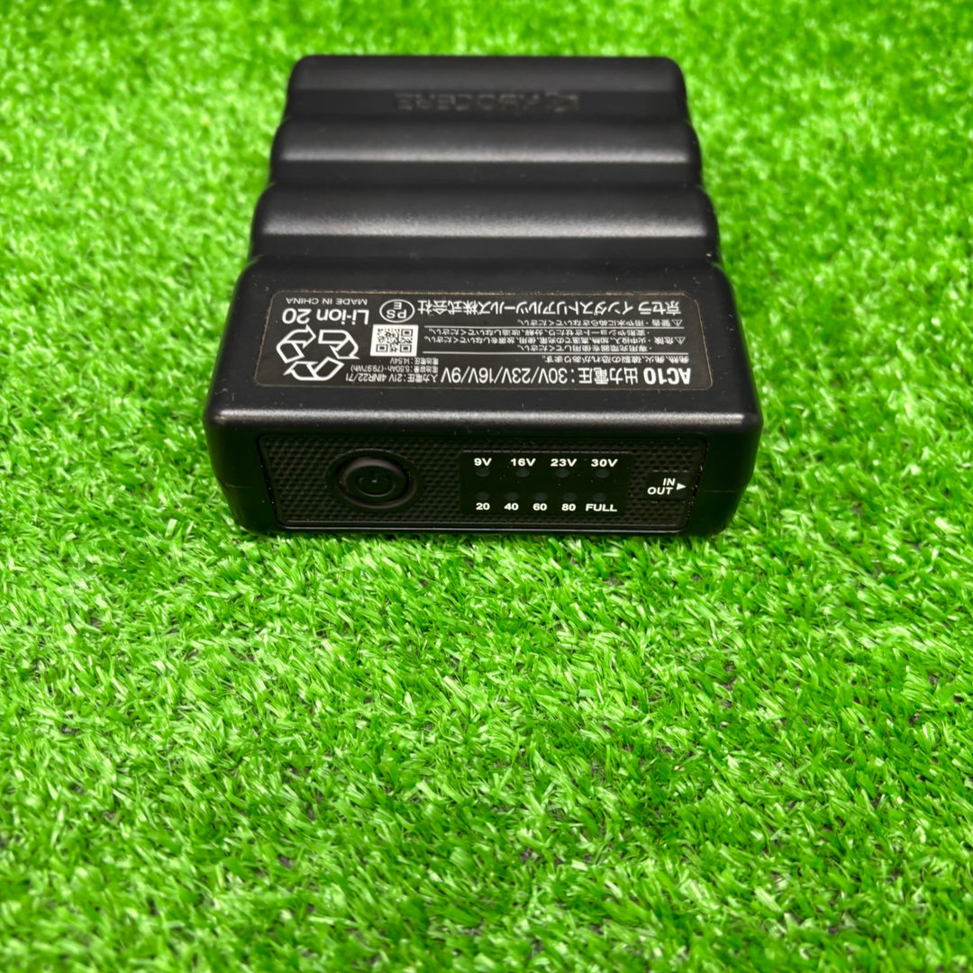 【美品】BURTLE バートル エアークラフト2026年モデル 30Vリチウムイオンバッテリー マットブラック AC10 78 F【電材館越谷店】