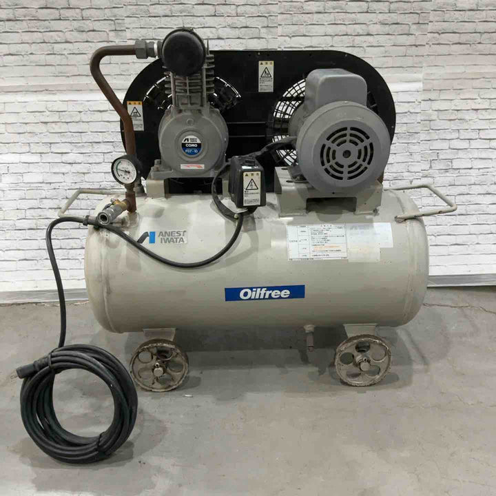 【店頭受取り限定】◇アネスト岩田 エアコンプレッサ オイルフリータイプ 0.75kw TFP07B-10【川口店】