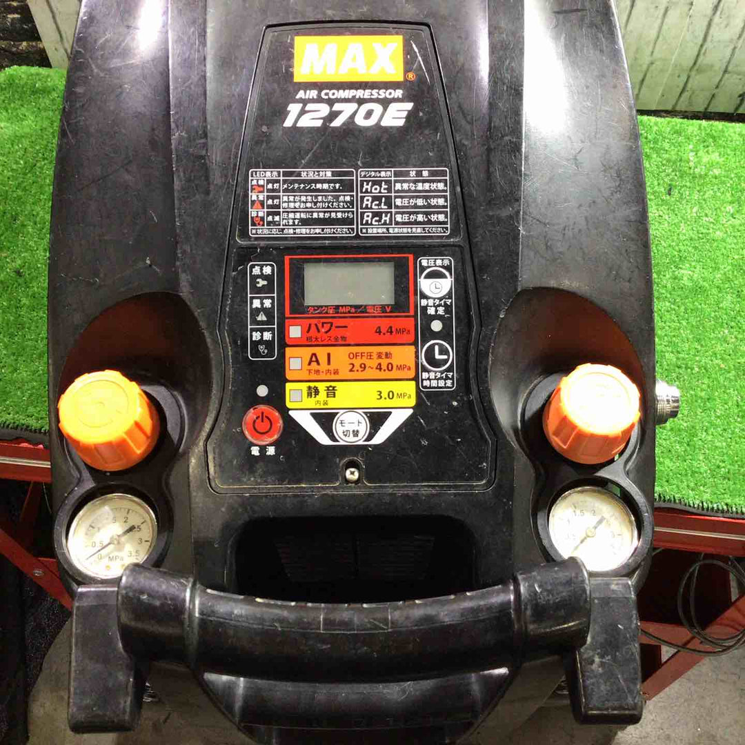 ★マックス(MAX) エアコンプレッサー AK-HH1270E_ブラック【川口店】