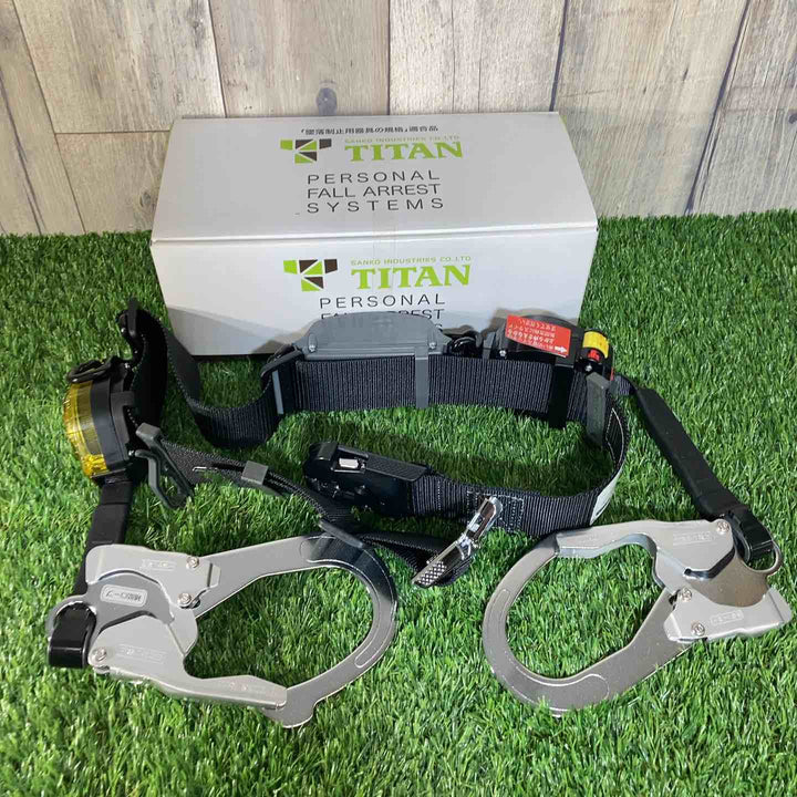 ◇タイタン(TITAN)ダブルフック胴ベルト型 墜落制止用器具 OT-SLN505-RW-BL-M【戸田店】
