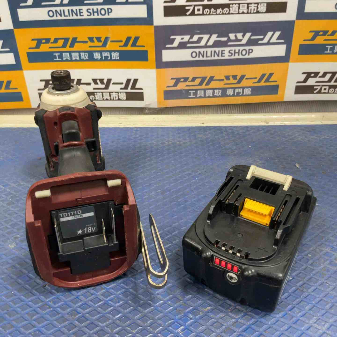 ★マキタ(makita) コードレスインパクトドライバー TD171DGXAR【草加店】