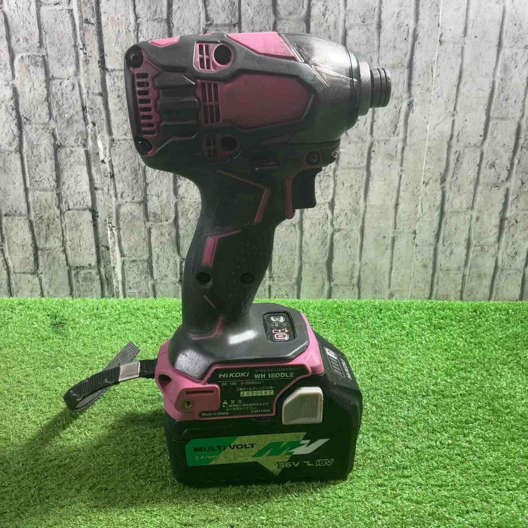 ★ハイコーキ(HIKOKI ※旧:日立工機) コードレスインパクトドライバー WH18DDL(2LSCK)(R) 動作確認済【川口店】