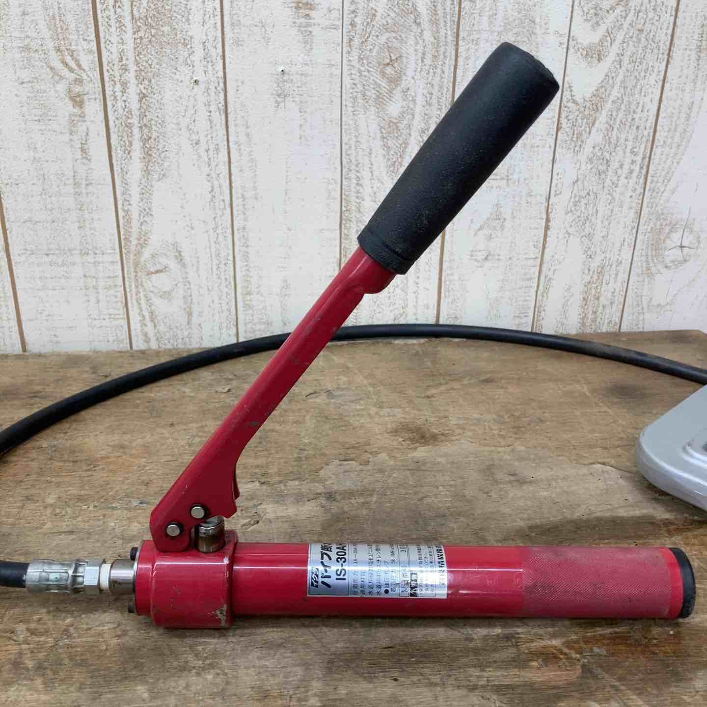 367 手動油圧式 パイプ圧着機 パイプ断水器 イクラ 育良精機 IS-50AH 美品　展示品 断水 機 (器) なら」 IS-30AHS IS-50AH パイプ圧着機 | イクラ (育良