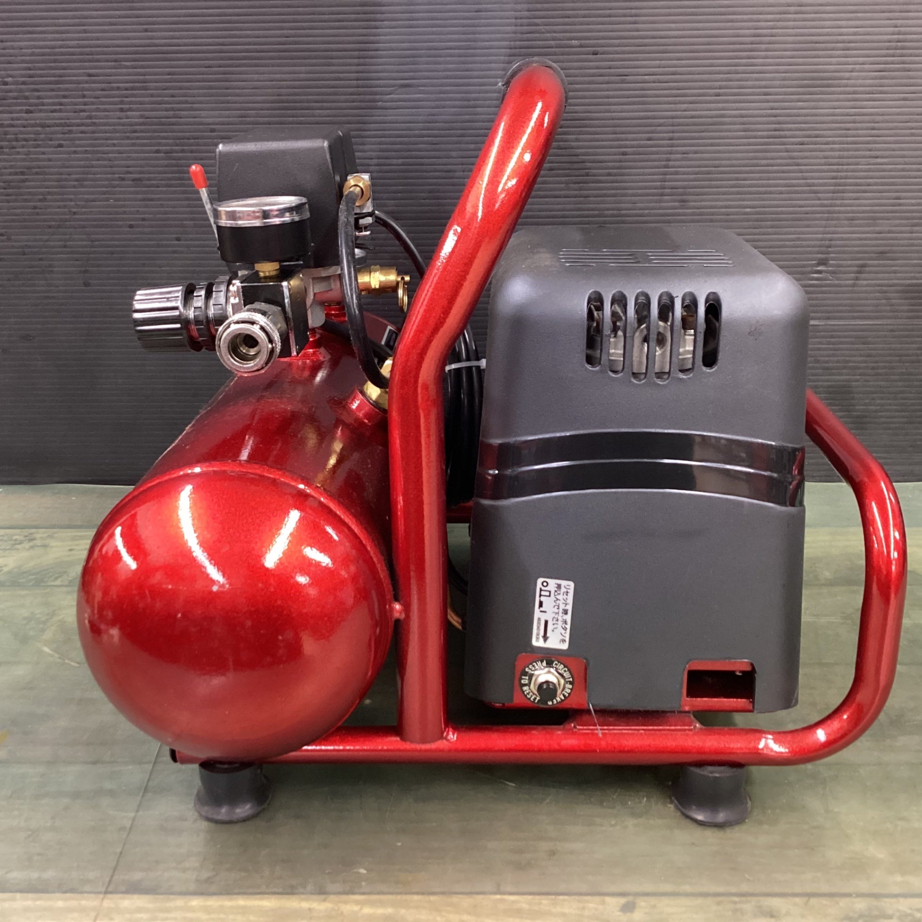 〇藤原産業 (SK11) オイルレス エアーコンプレッサー SR-045 タンク