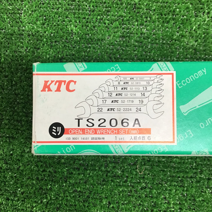 【中古美品・現状品】 KTC(京都機械工具) 両口スパナセット[6本組] TS206A ＊長期保管品 【鴻巣店】