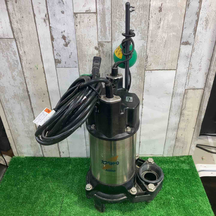【中古品】 川本製作所 WUO4-505-0.4SL 単相100V 50Hz 強化樹脂製汚水・汚物水中ポンプ(自動型) 口径50mm 0.4kW 【町田店】