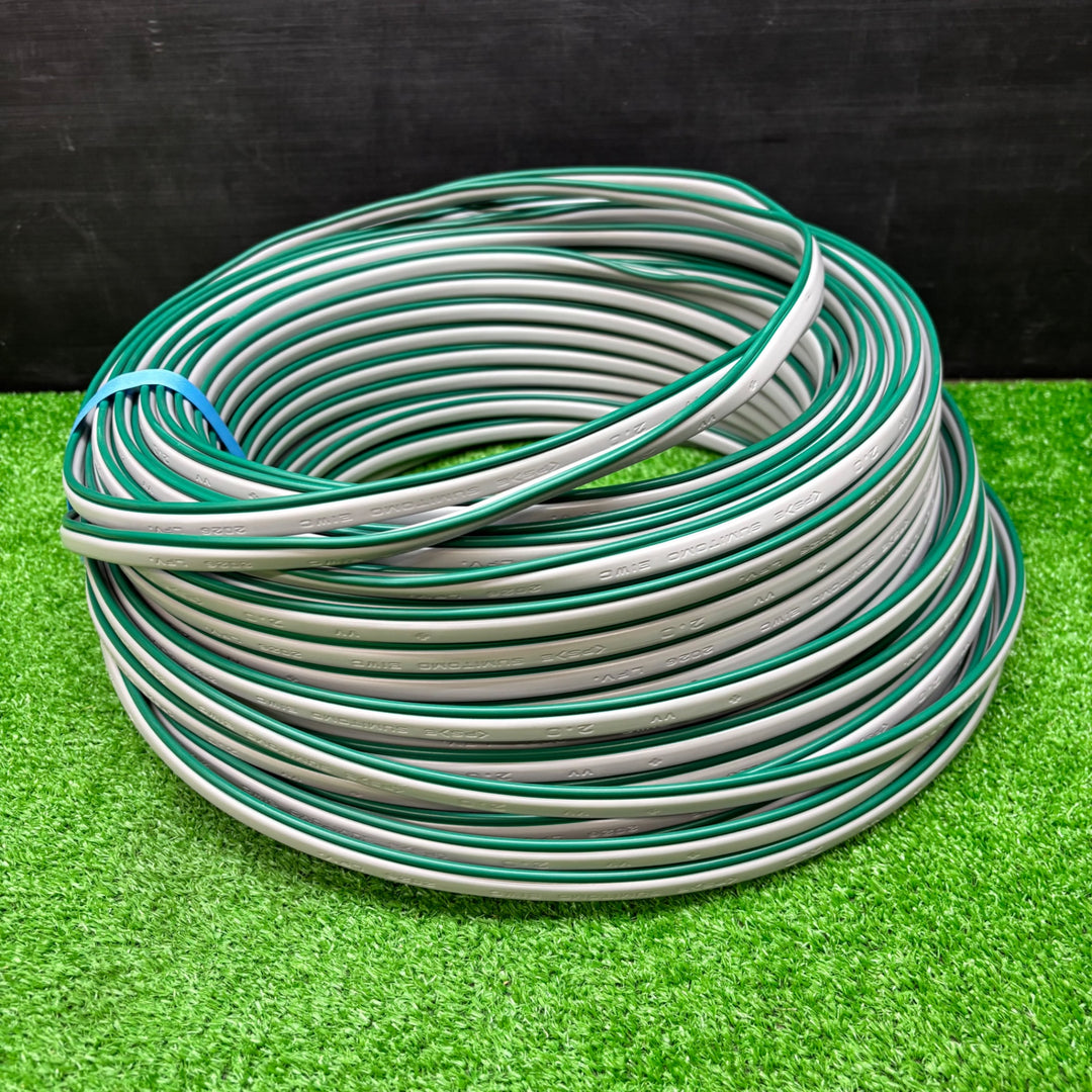住友電工製 アース付VVF2・0×2＋1・6×1 mm 未使用品 80m巻　VVFケーブル【電材館越谷店】