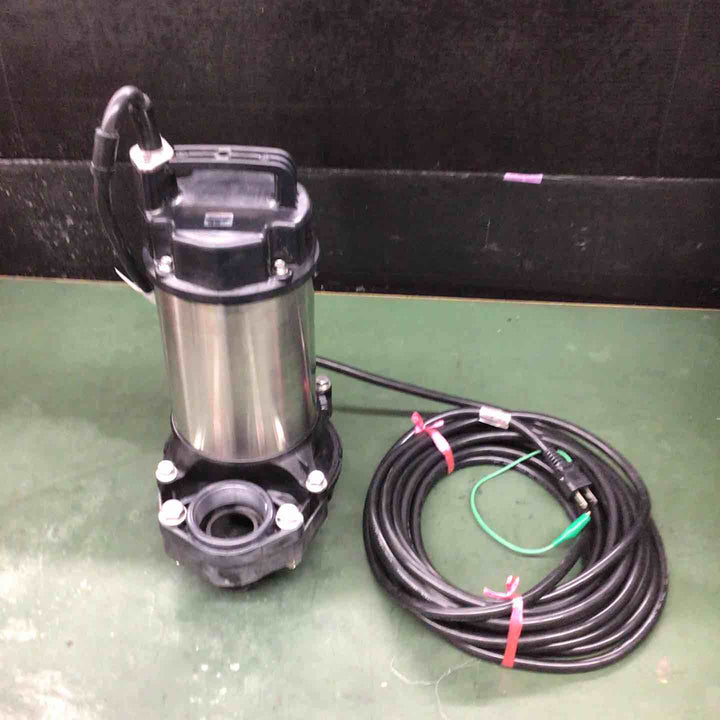 ▼川本製作所 100V50Hz排水用樹脂水中ポンプ (汚水用) 非自動型 WUP4-505-0.4S【戸田店】