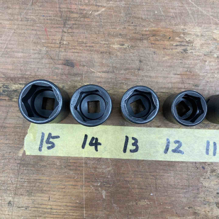 ▲スナップオン(Snap-on)1/4sq インパクト シャローソケット 8pscセット 8-15mm 108IMTMM【柏店】