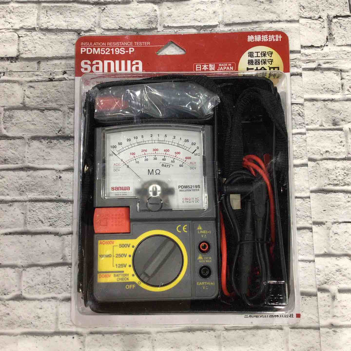 ◇三和電気(sanwa) アナログ3レンジ式絶縁抵抗計 PDM5219S-P【川口店】