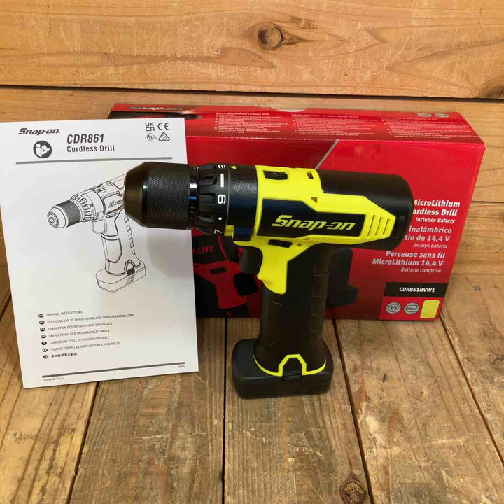 【未使用品】スナップオン(Snap-on) 14.4V コードレスドリル CDR861HVW1 本体+バッテリー1個セット【所沢店】