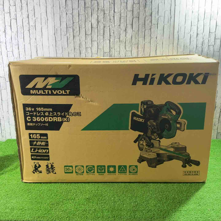 ★ハイコーキ(HIKOKI ※旧:日立工機) コードレス卓上スライド丸のこ C3606DRB(K)(XPS)【川口店】