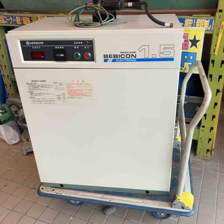 【店頭受取り限定】HITACHI BEBICON ベビコン エアーコンプレッサー PB-1.5EA5 1.5kw 2馬力 三相200V【草加店】