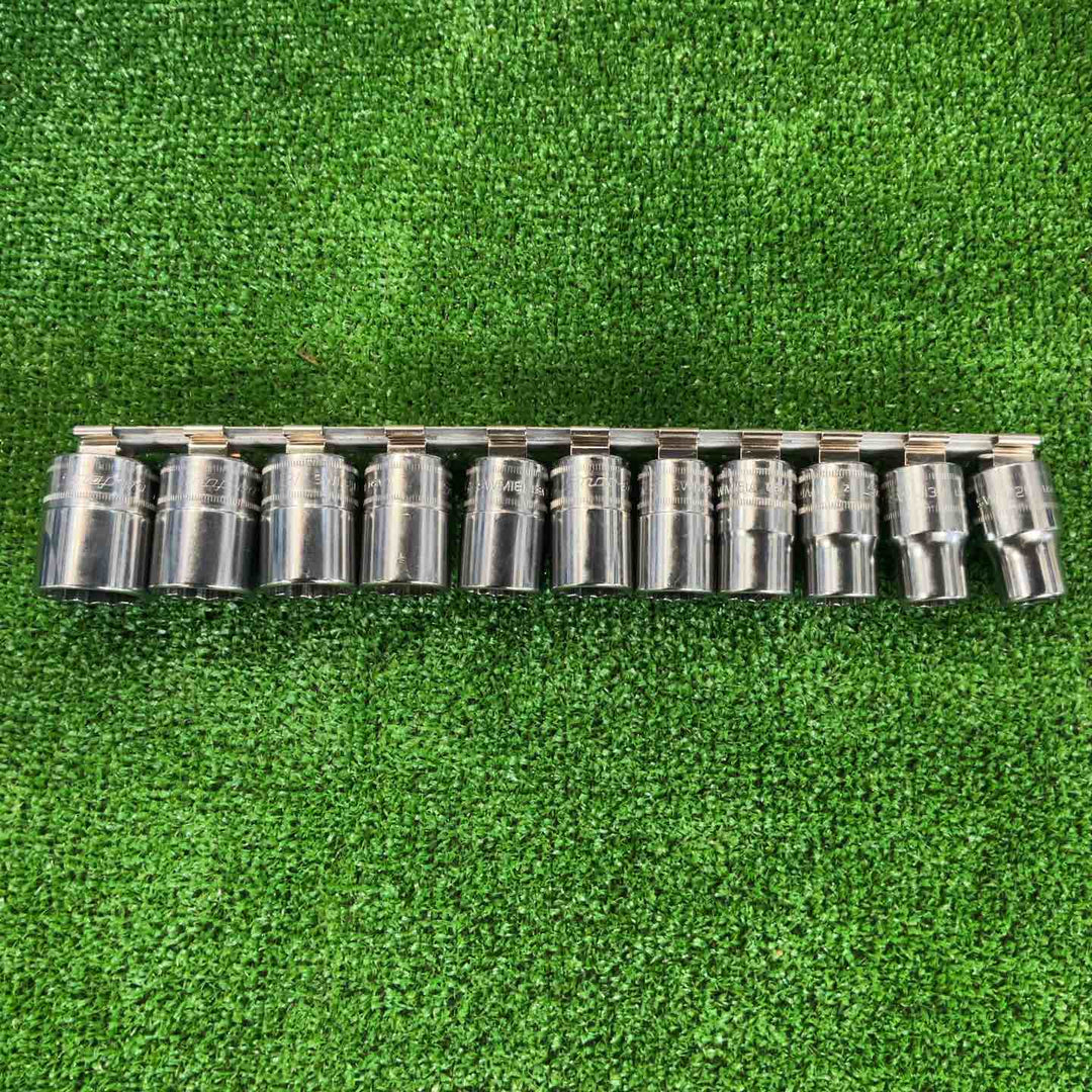 スナップオン(Snap-on) 1/2 差し込み 12角 ショート ソケット インチ 11個セット SWM12/13/14/15/16/17/18/19/21/22/24【草加店】