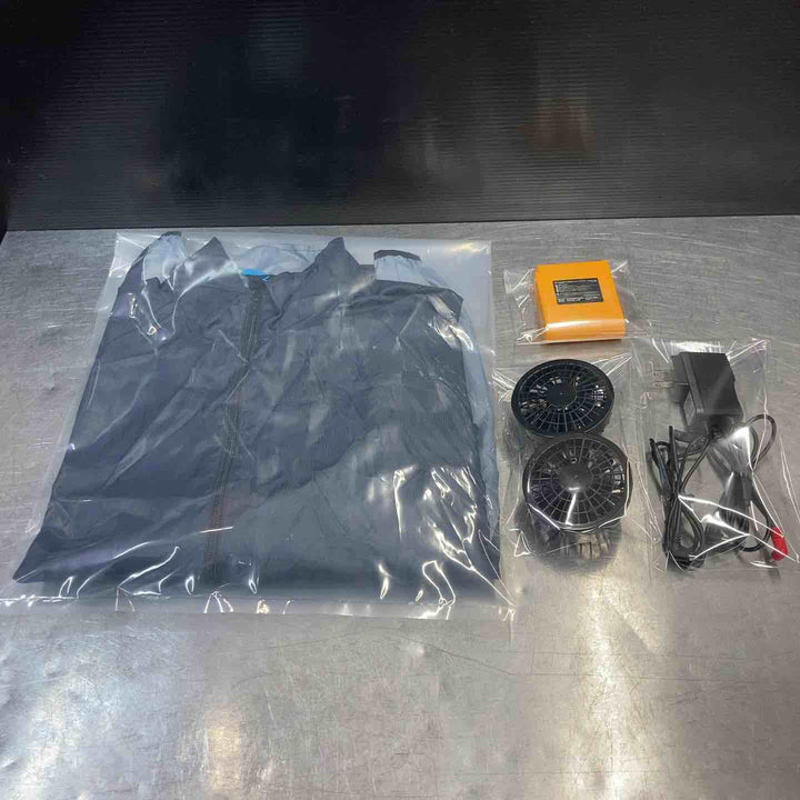 【中古美品】 山善 クールボーイ 空調服 ファン付きウェア Lサイズ 長袖 バッテリー・ファン付き 空調ウェア 空調着 ジャンパー 【東大和店】