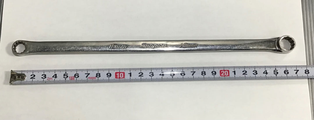 Snap-on(スナップオン) ストレートメガネレンチ  ロングハンドル XDHFM1012【中古品】