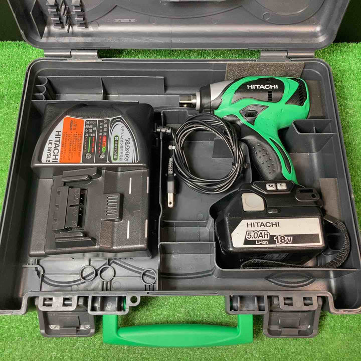◇ハイコーキ(HIKOKI ※旧:日立工機) コードレスインパクトレンチ WR18DBDL(2LJCK)(L) 5.0Ahバッテリー1個【岩槻店】