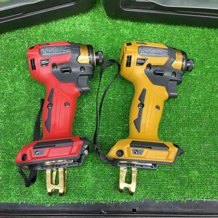 【2台(本体＋ケース)セット】マキタ(makita) コードレスインパクトドライバー TD173DGXPY イエロー、TD173DGXPR レッド【藤沢店】