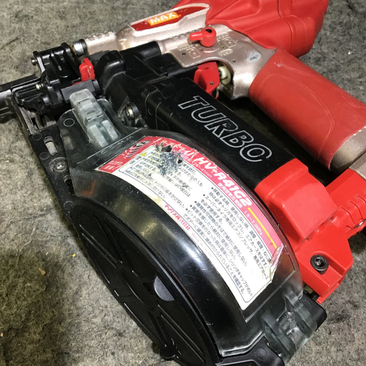 【中古品※トリガー長引き時に先端からエア漏れあり※】マックス(MAX) 高圧エアネジ打ち機 HV-R41G2【桶川店】