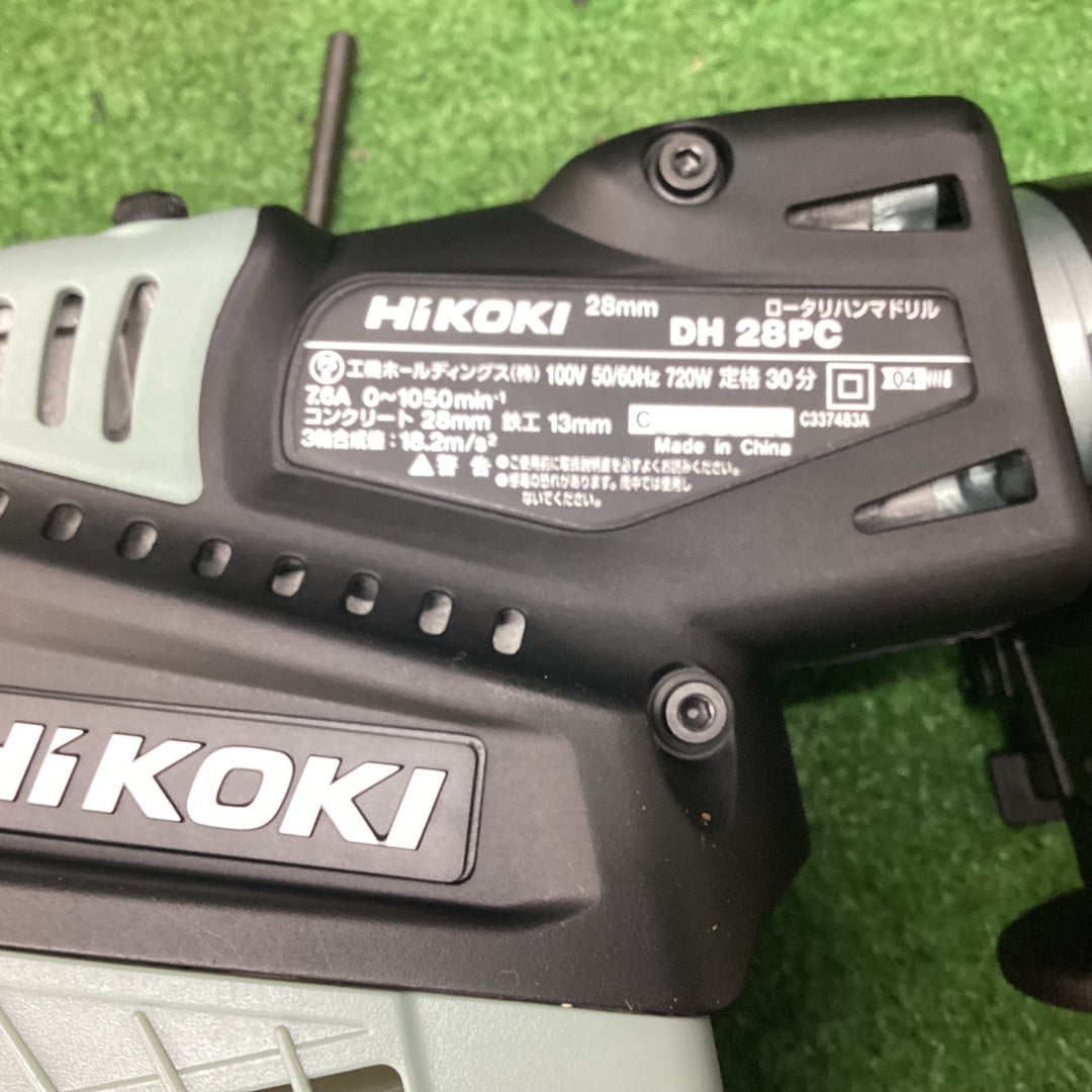 ハイコーキ(HIKOKI ※旧:日立工機) ハンマドリル DH28PC 打撃数	0~4000min-1(打撃/分) 【川越店】