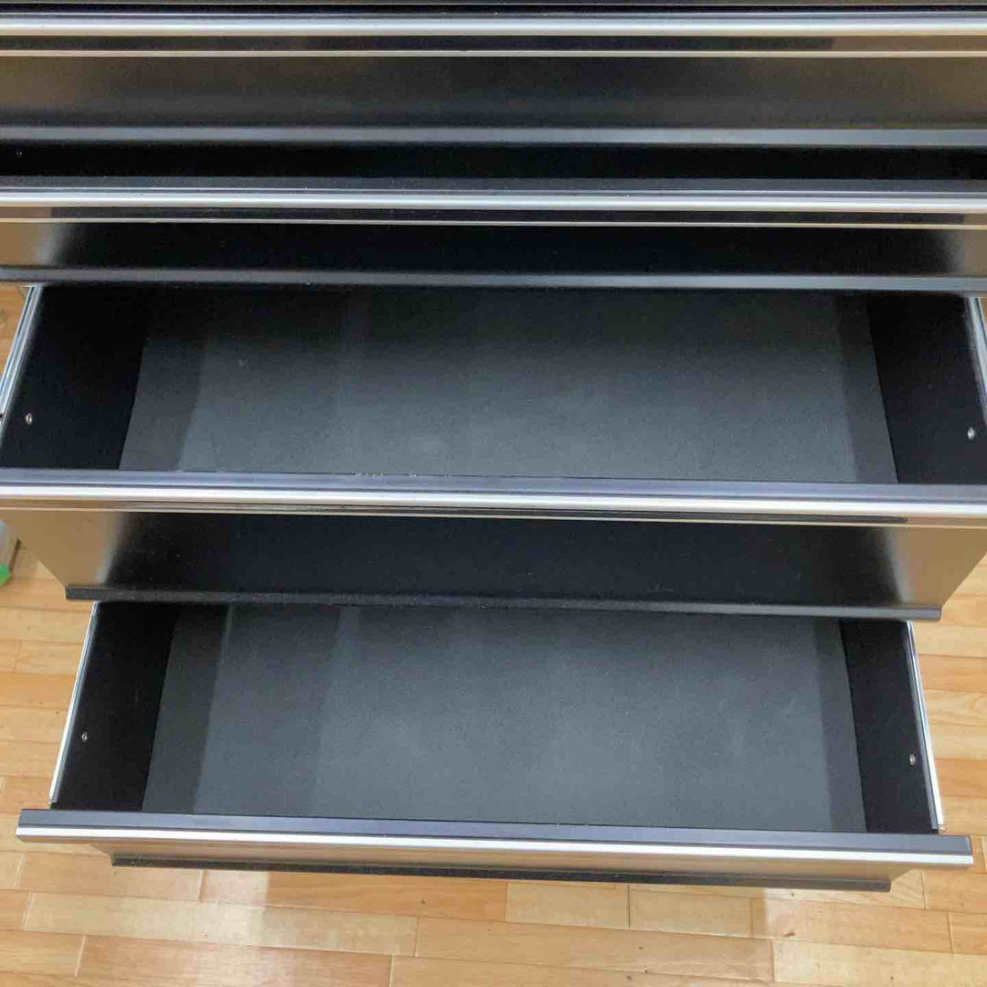 【中古品 / 店頭受取り限定】DEEN 3段チェスト 5段コンパクトキャビネットセット DNX2205ASET-- 黒 ブラック【千葉県柏市】