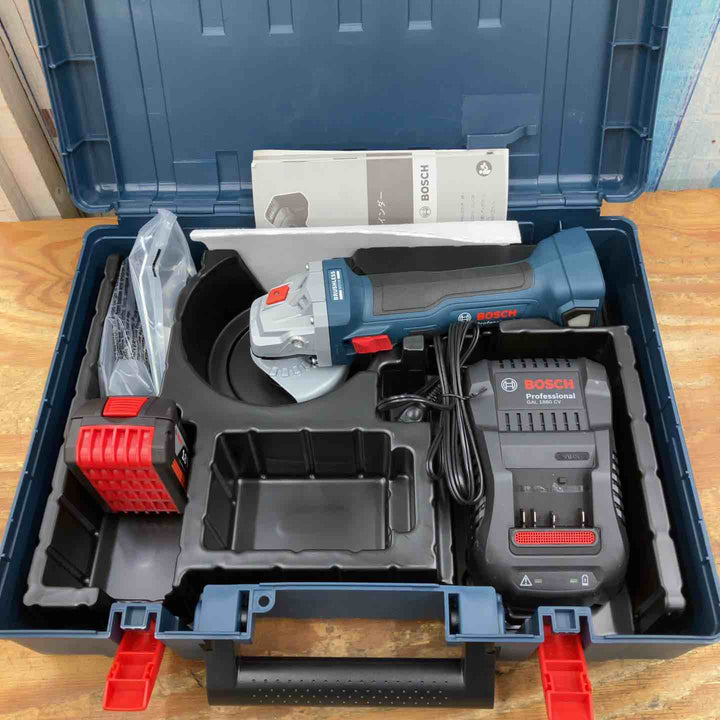 ◇ボッシュ(BOSCH) 18Vコードレスディスクグラインダー (5.0Ahバッテリー1個・充電器・キャリングケース付き) GWS18V-7【柏店】