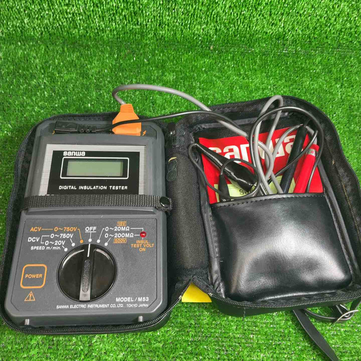 sanwa サンワ 絶縁抵抗計 テスター 2レンジ式 M53【藤沢店】