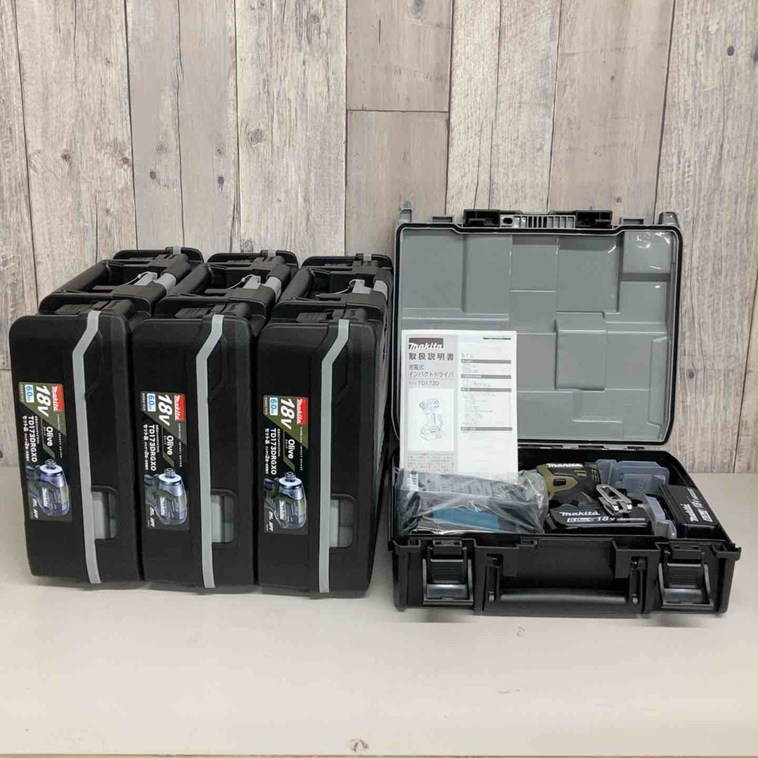 ▼マキタ makita コードレス インパクトドライバー TD173DRGXO 4台 インパクト オリーブ 純正 純正品 【戸田店】